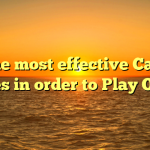 The most effective Card Games in order to Play Online